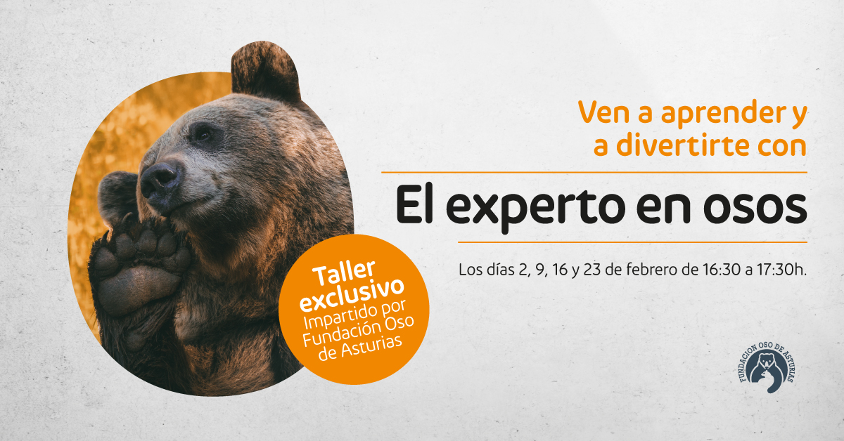 Intu Asturias organiza cuatro talleres infantiles sobre el oso pardo