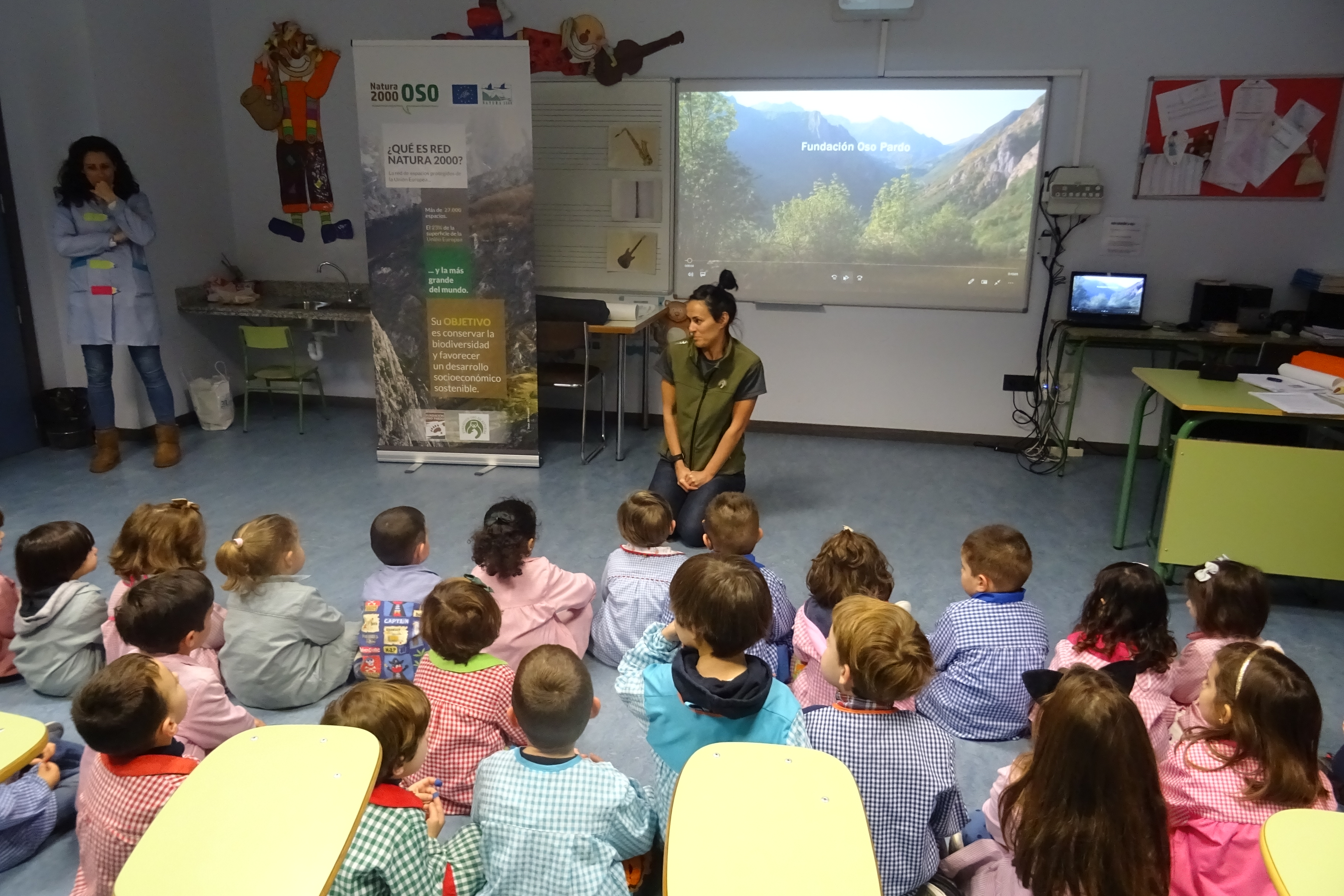 La Red Natura 2000 y el oso en las escuelas de Caso, Ponga, Aller y Onís
